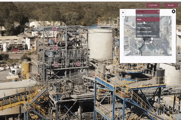3D walkthrough of a mine site being generated on a computer so a remote inspection of the mine site can be conducted from anywhere in Australia
