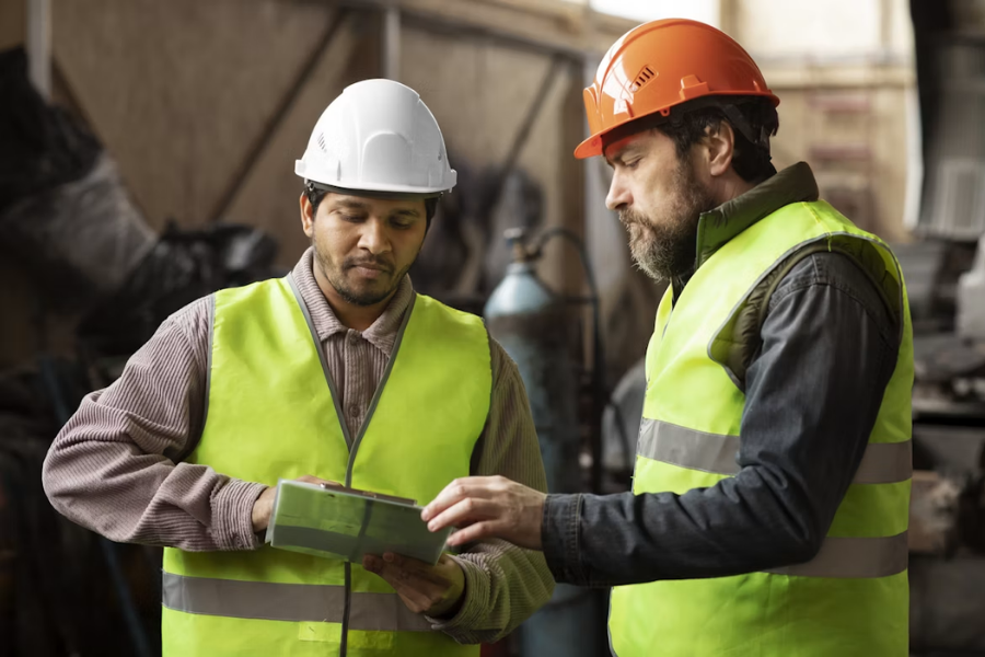 When Inspection Reports Become a Business Case Yenem Structural Engineers Two men doing inspection reports to meet compliance, safety.