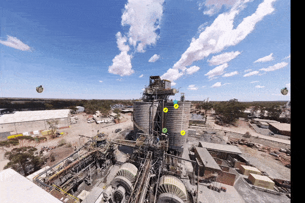 Structural Engineer from Perth doing a drone survey to uncover any damage to assets on a mine site in Western Australia