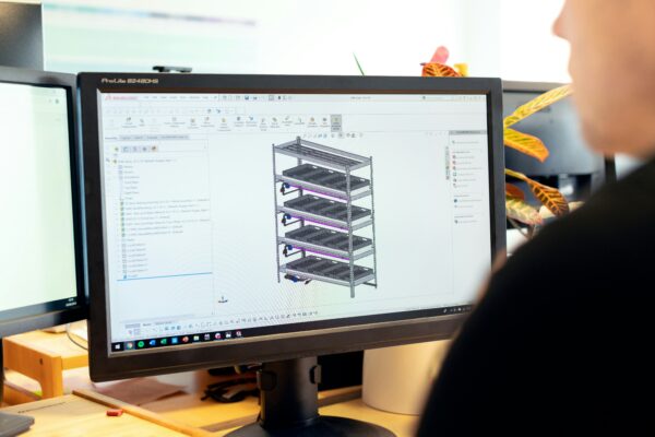 Structural engineering setup prepared by engineers. 